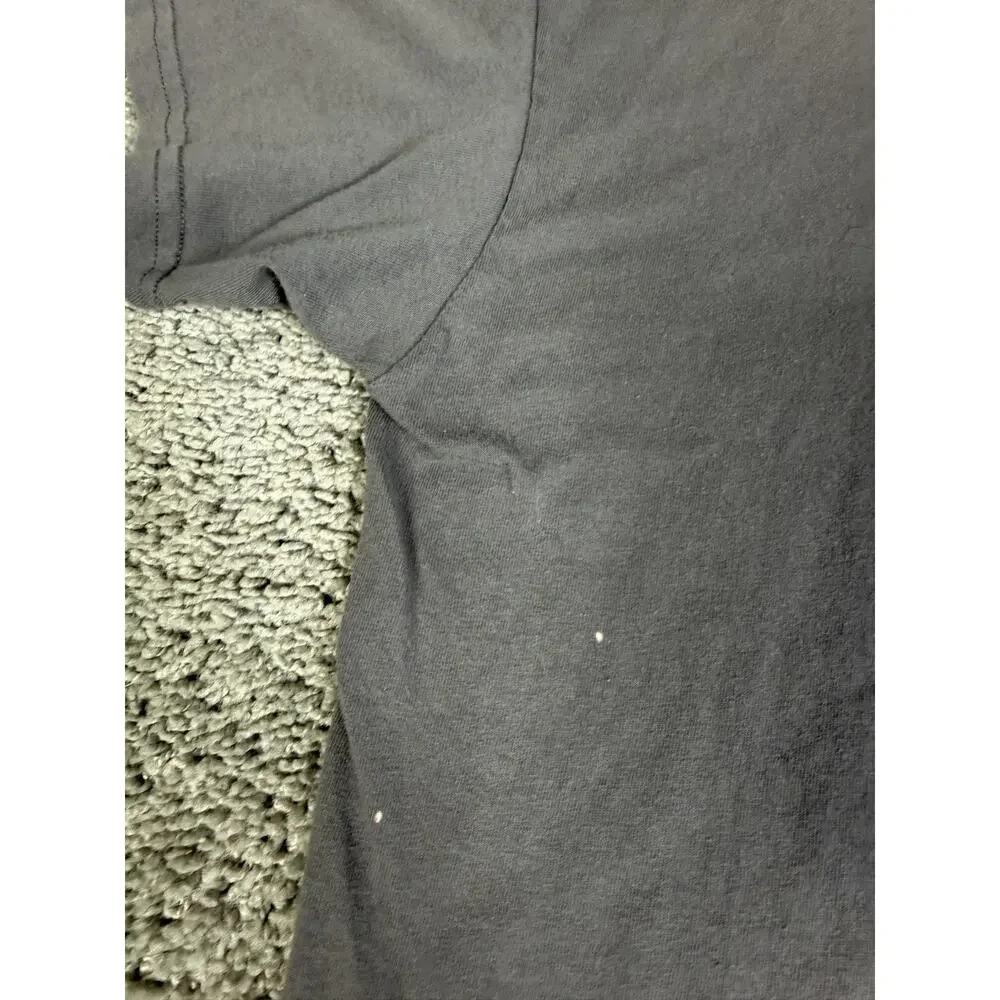 Nirvana Shirt Mens L Gray Smiley Face Graphic Crew Neck Cotton Band Logo Tee